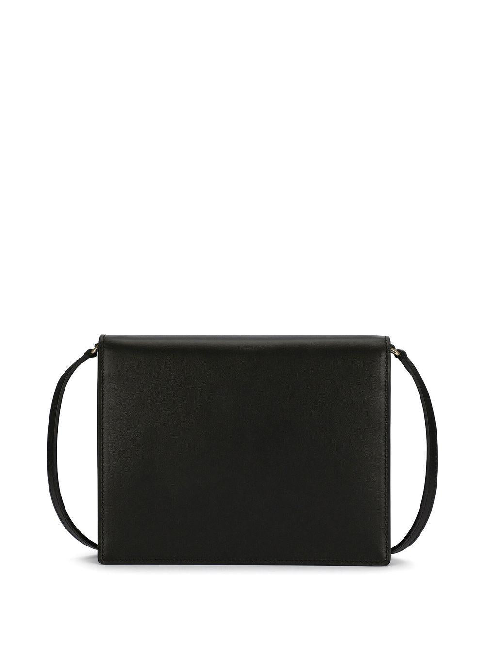 DG Logo leather crossbody bag<BR/><BR/><BR/> BB7287 AW57680999 DOLCE & GABBANA