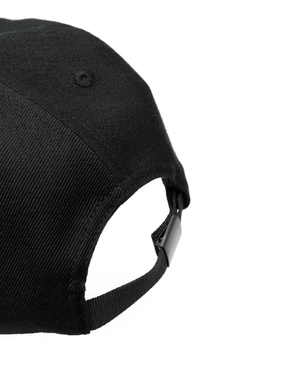Black signature Compass motif cap 791691263 V0029 STONE ISLAND KIDS
