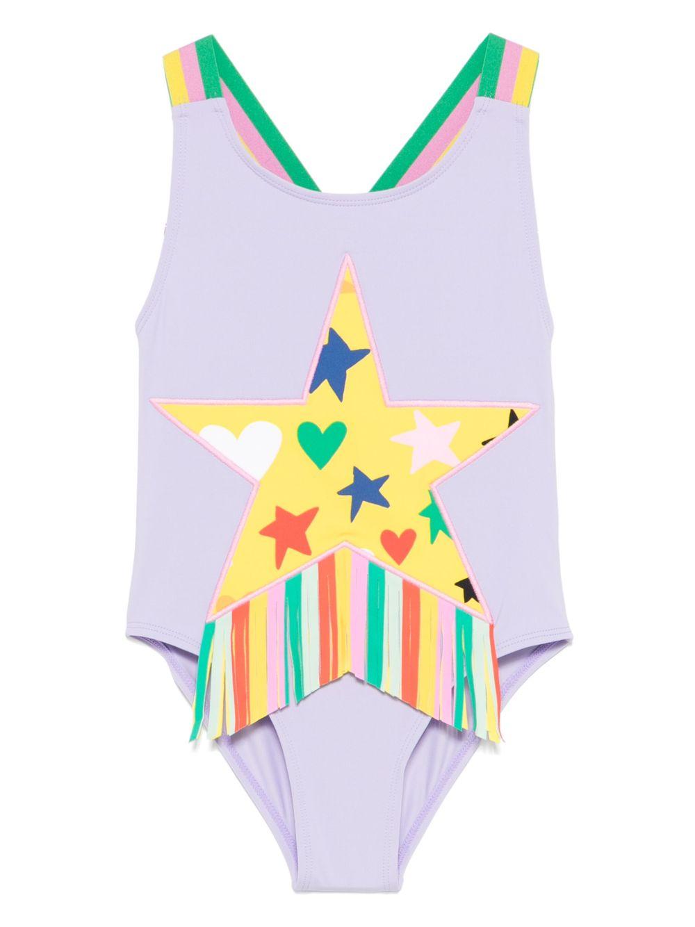 Star fringe swimsuit<BR/><BR/><BR/> TWCA89 Z0157522 STELLA McCARTNEY KIDS