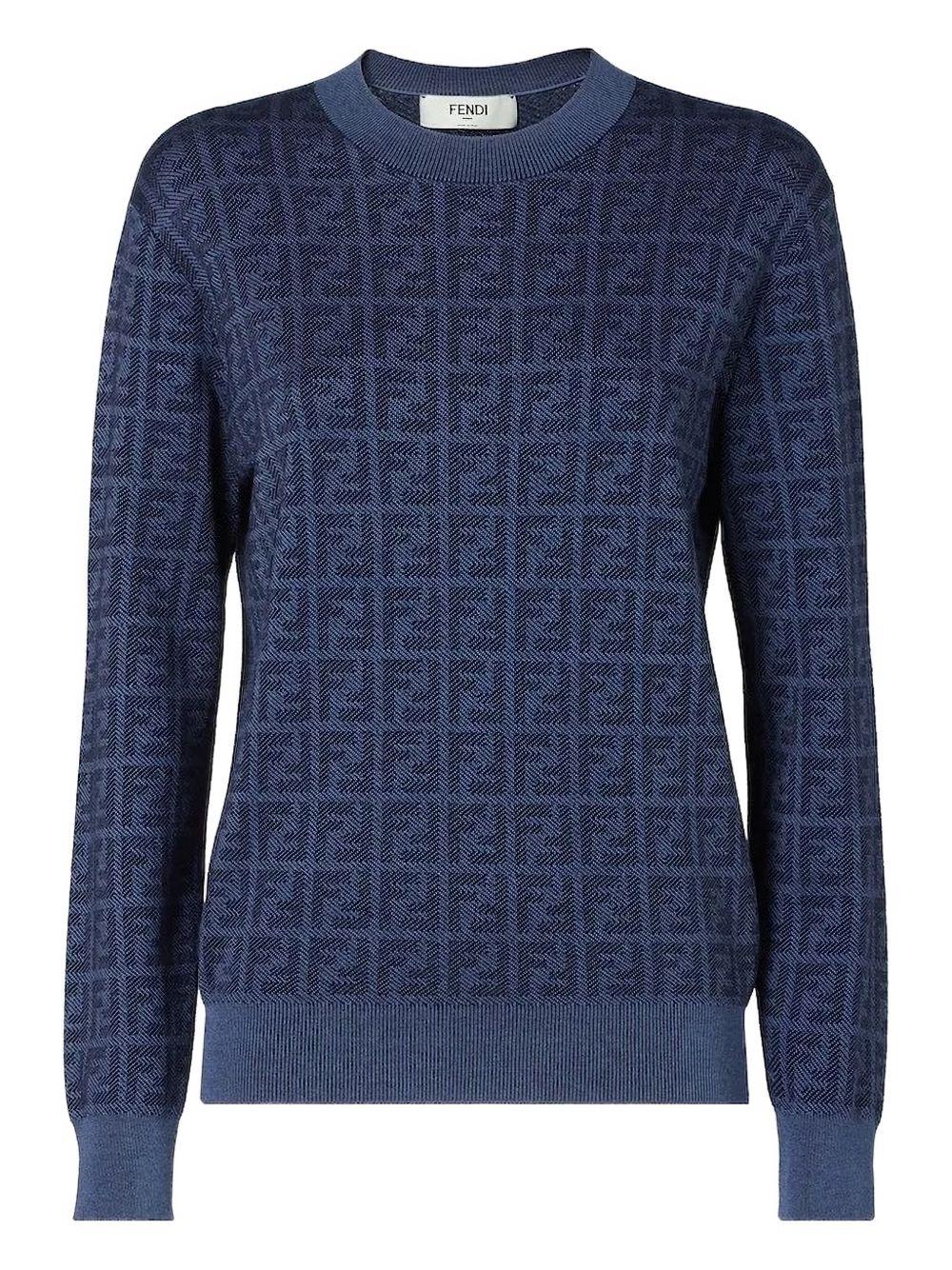 wool and silk FF jumper FZXE39 AYM1F1UKI FENDI
