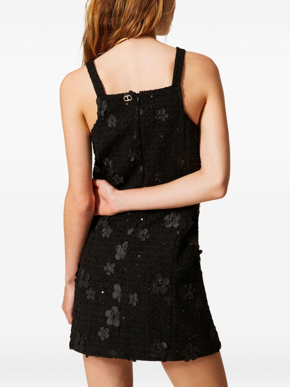 Bouclé short dress with embroidery 252TP2142 12733 TWINSET
