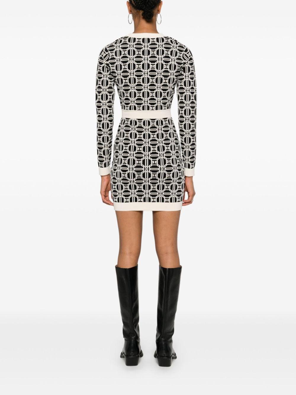Jacquard logo minidress AM31B47E2 685 ELISABETTA FRANCHI