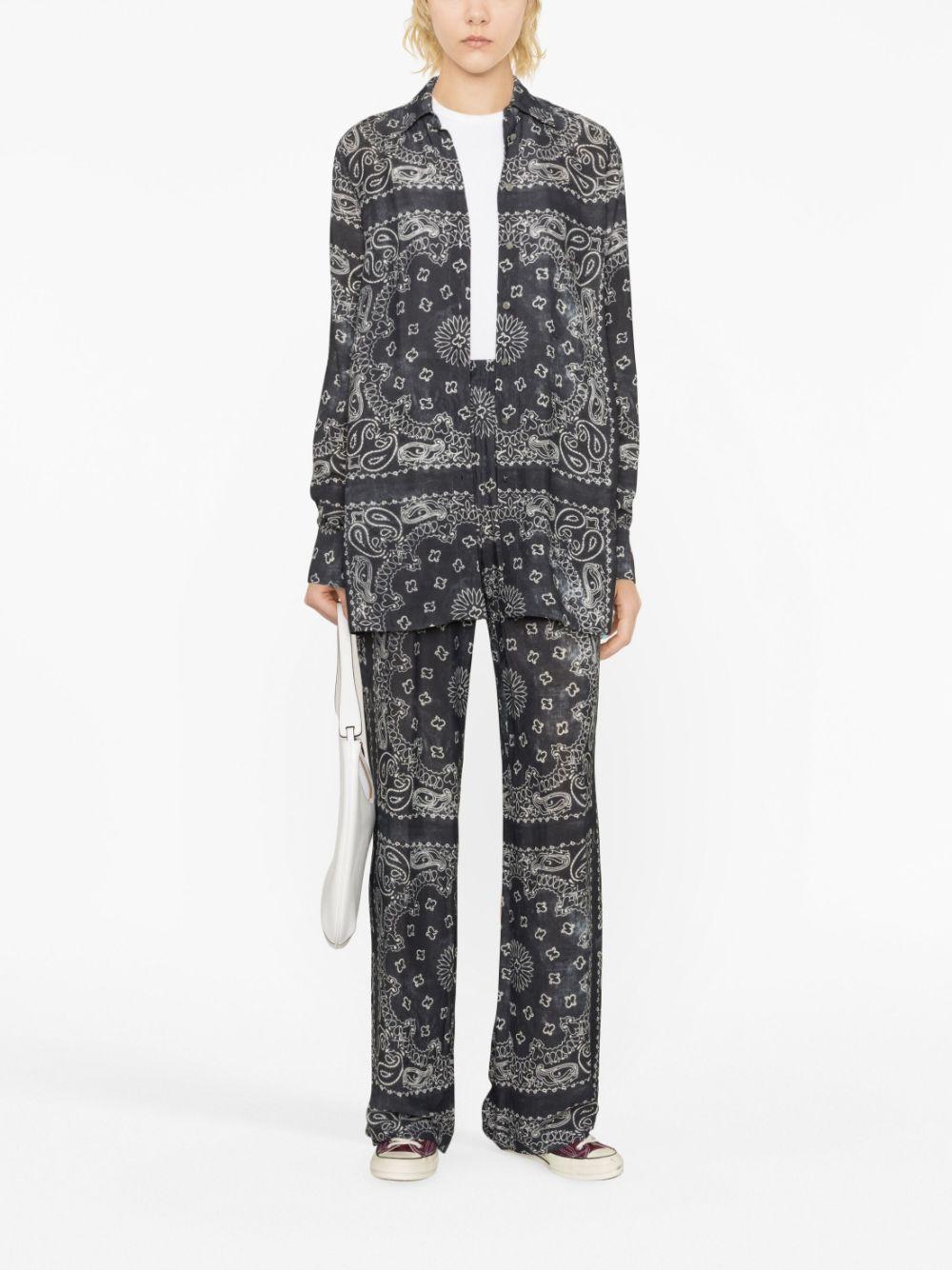 Bandana-print shirt<BR/><BR/> GWP00819 P00125760318 GOLDEN GOOSE