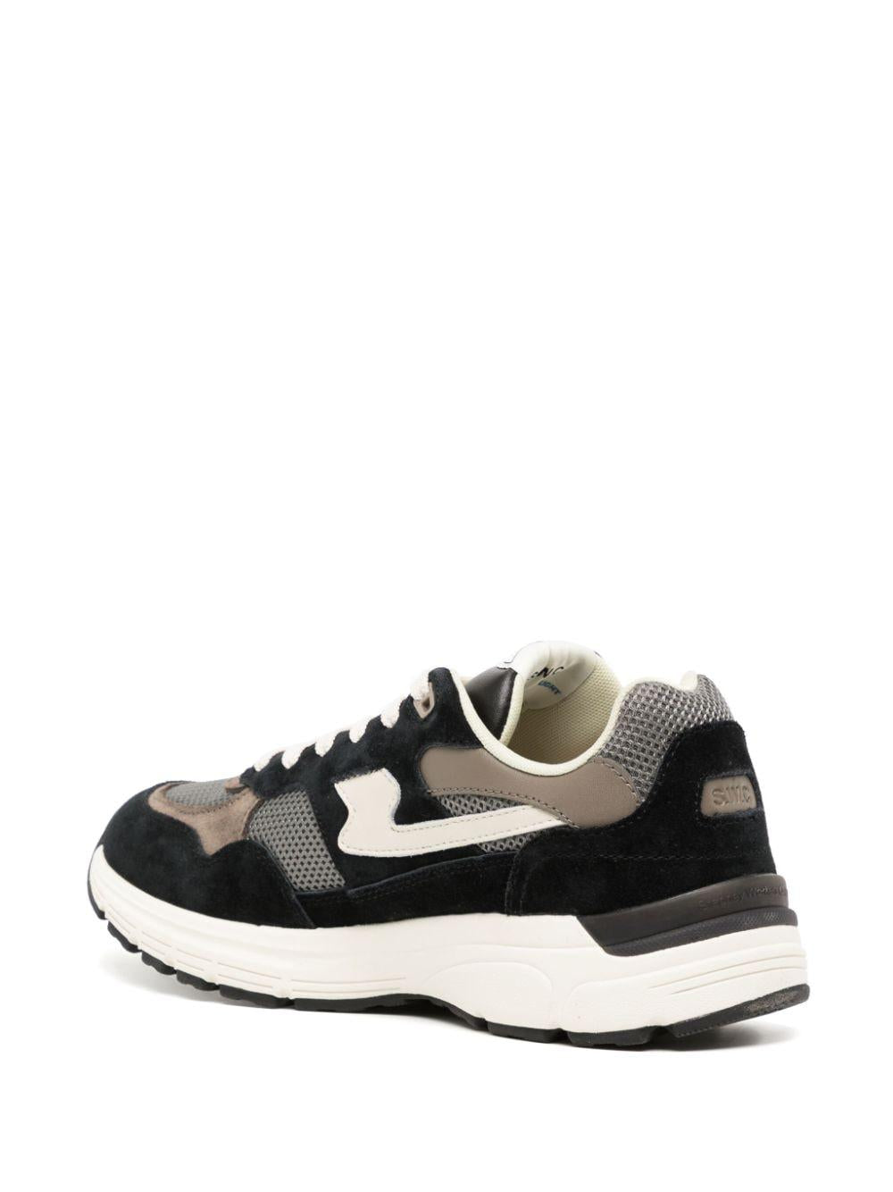 Amiel S-Strike panelled sneakers YP01015 BLK-GRY S.W.C.