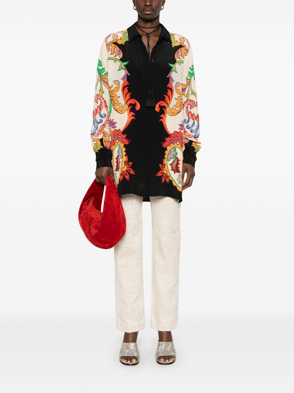 Shirt with colored side details WRIA0029 AK899X0807 ETRO