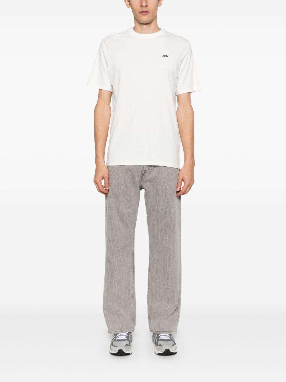 EMBROIDERED LOGO TEE TSPM A7CWCOTTON WHITE AUTRY