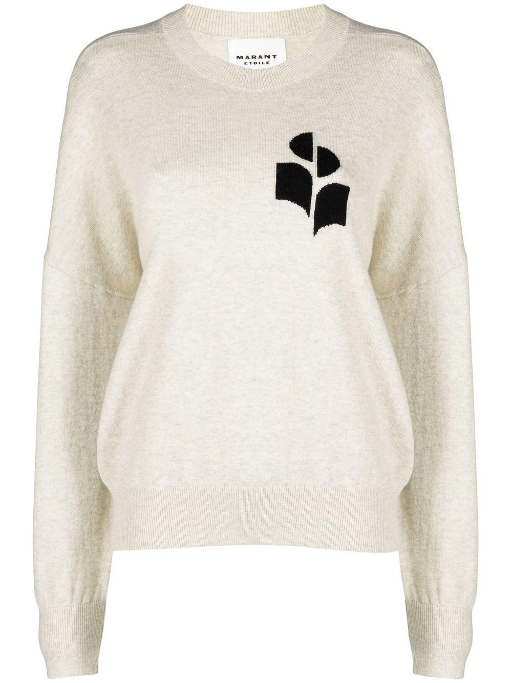Logo-print wide-sleeved jumper PU0053FA A1X05E02LY MARANT ÉTOILE