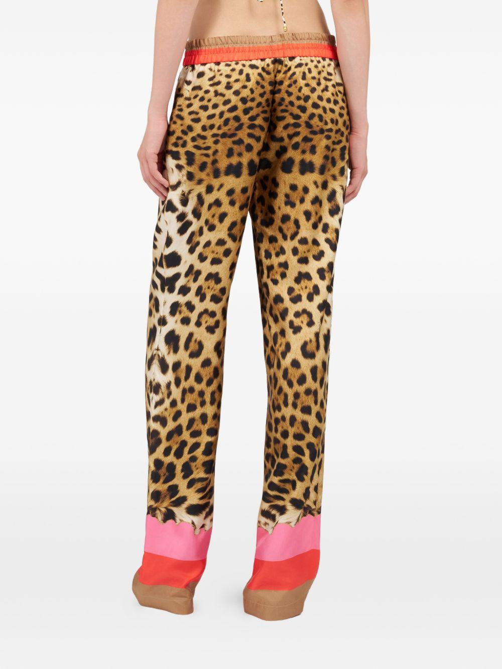 Palazzo Pants with Cavalli Pop Print WQT210 OZR3301510 ROBERTO CAVALLI