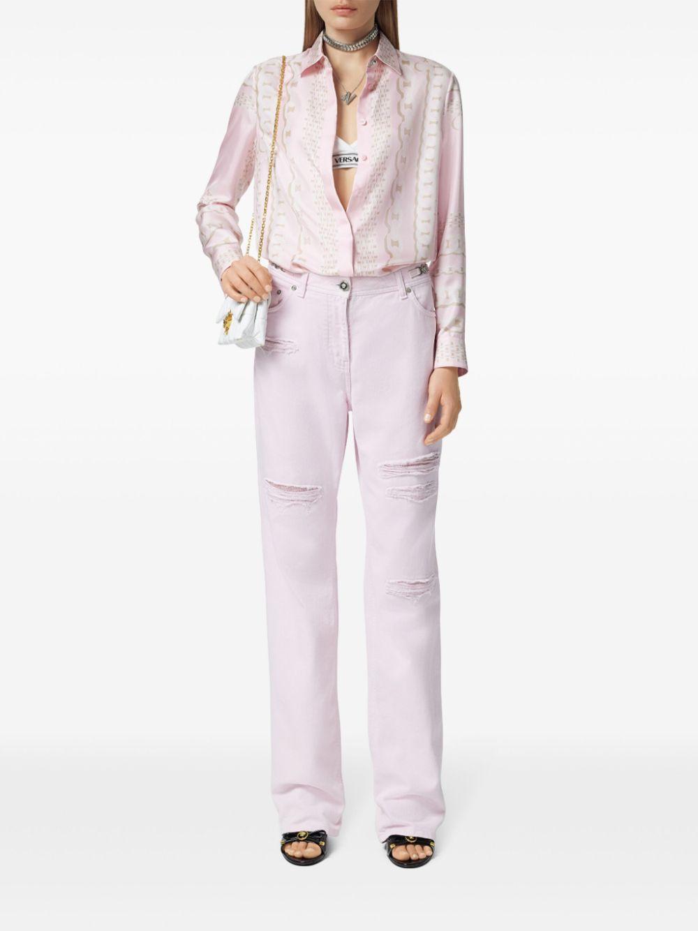 Treasure Foulard shirt<BR/><BR/><BR/> 1001360 1A136385PC60 VERSACE