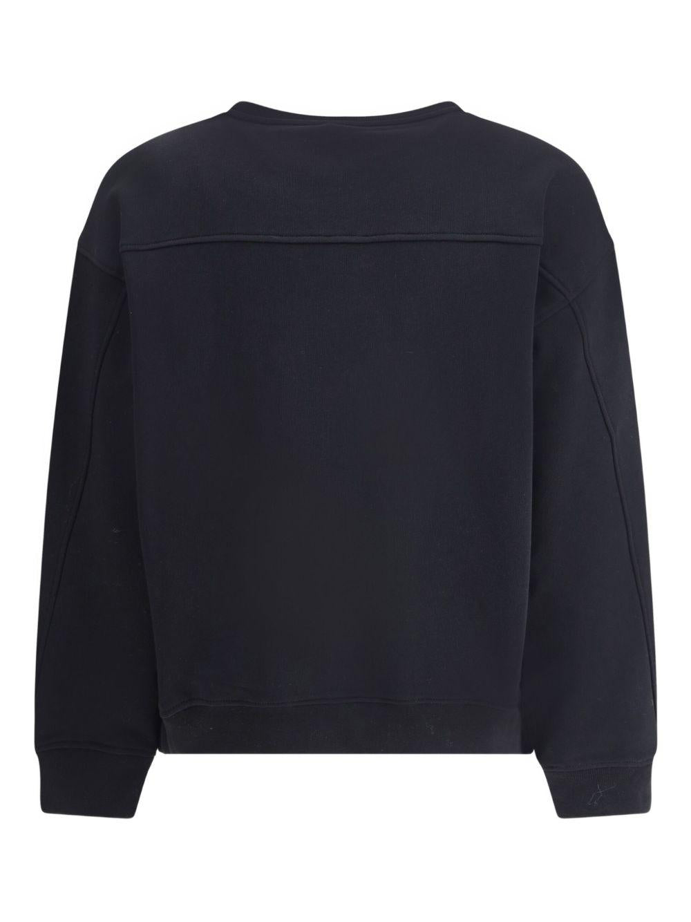 Love Birds jewel embroidery sweatshirt 100534 A2ROZ99 PINKO