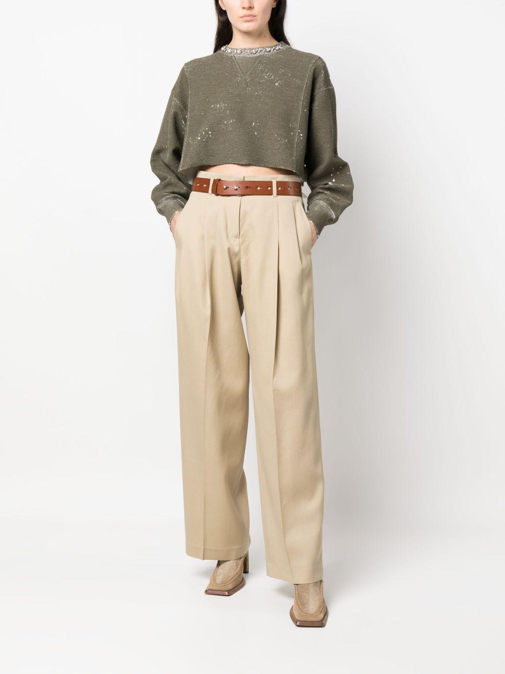 Wool gabardine pants GWP01203 P00117015272 GOLDEN GOOSE