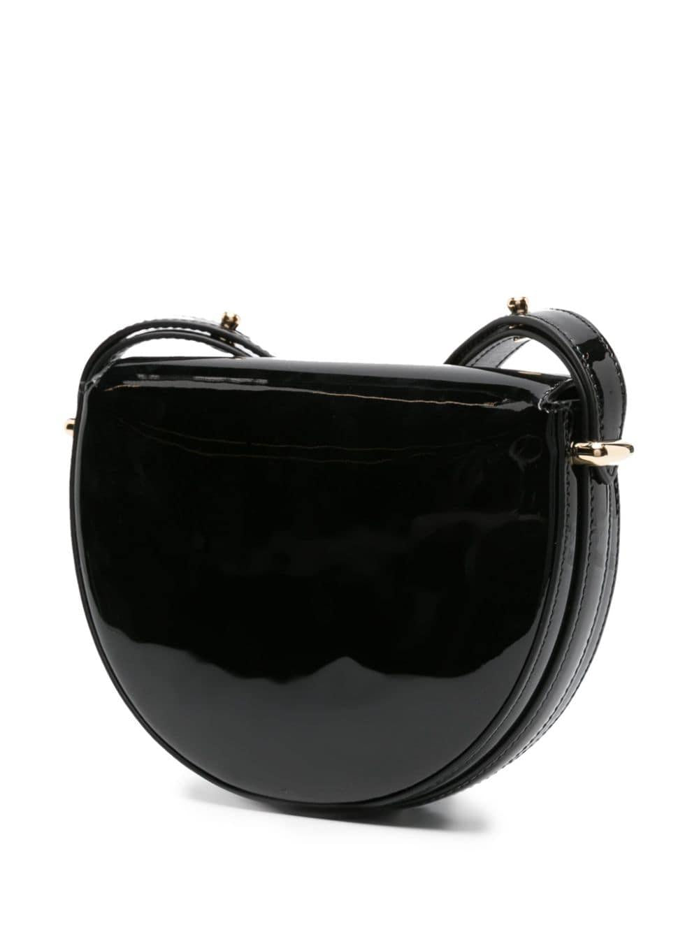 Triangle-logo patent leather shoulder bag<BR/><BR/><BR/> 1BD349 069F03KJ PRADA