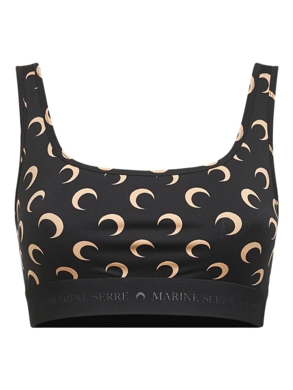 Moon printed bra WUW055B CJER0001IT99 MARINE SERRE