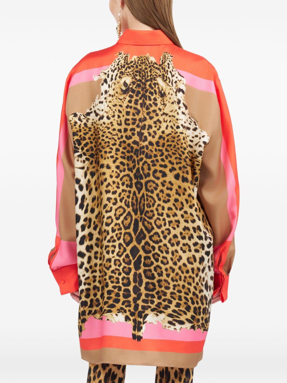 Cavalli Pop Print Silk Dress WQT160 OZR3301510 ROBERTO CAVALLI