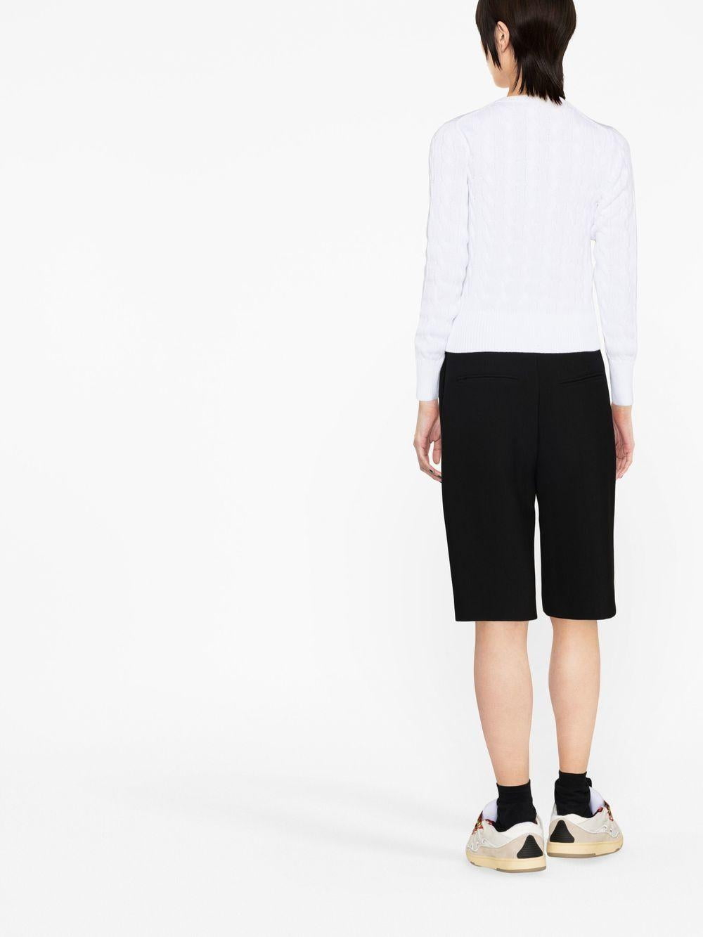 Polo Pony cable-knit cardigan<BR/><BR/><BR/> 211891643001 WHITE POLO RALPH LAUREN