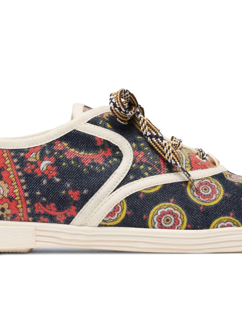BAY BY BAY TRAINERS IN VOYAGE IMAGINAIRE DENIM FABRIC 6Y2S0J86RIQ RHJ VALENTINO GARAVANI