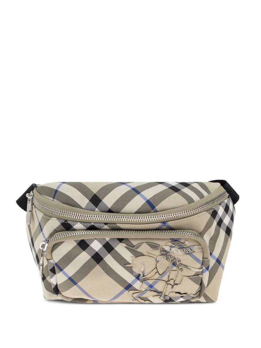 Checked belt bag<BR/><BR/> 8106716 B9629 BURBERRY
