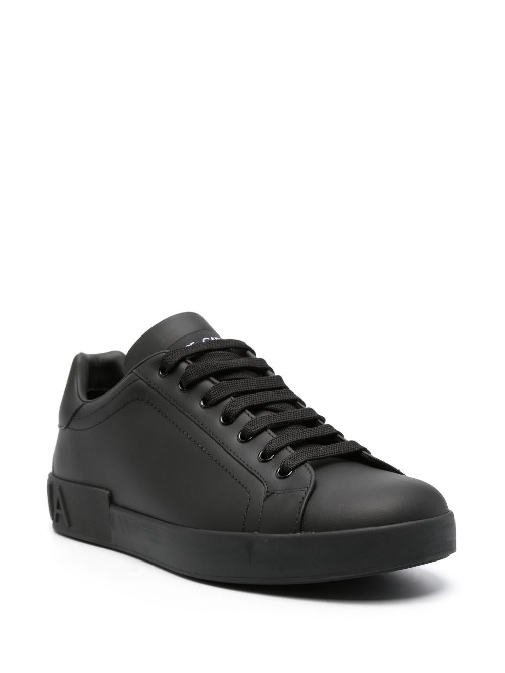 Portofino leather sneakers<BR/><BR/> CS1772 A106580999 DOLCE & GABBANA