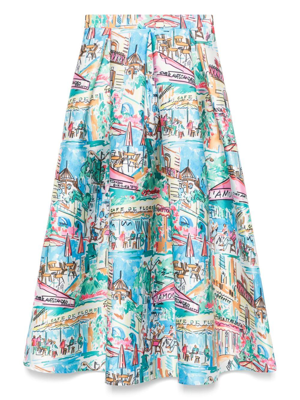 L'Amour skirt AE-SK02-DU CAFDF ALESSANDRO ENRIQUEZ