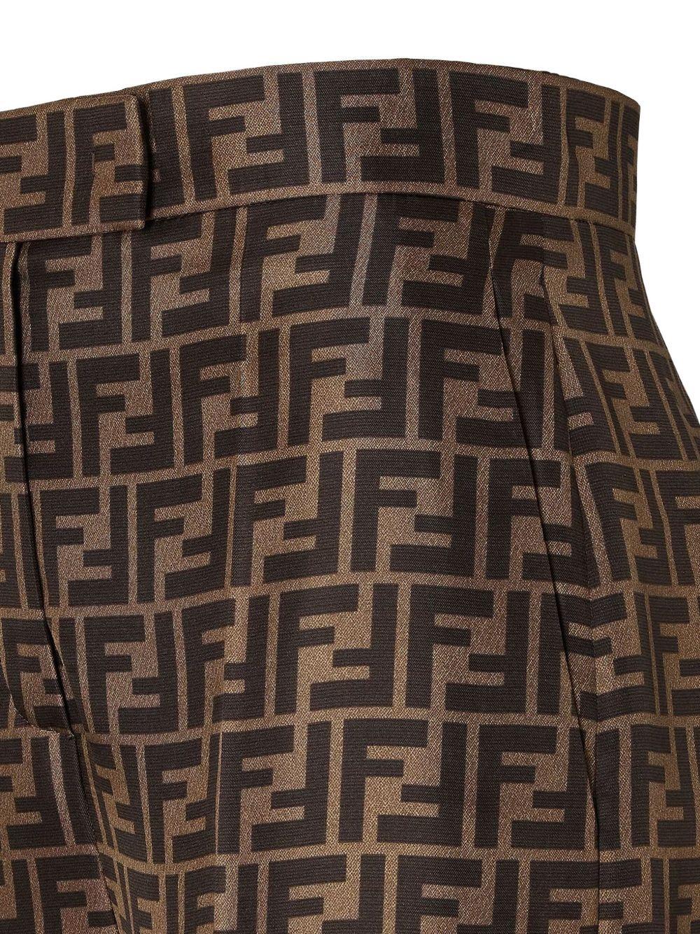 Wide leg trousers with trouser crease FR6606 A8G3F118W FENDI
