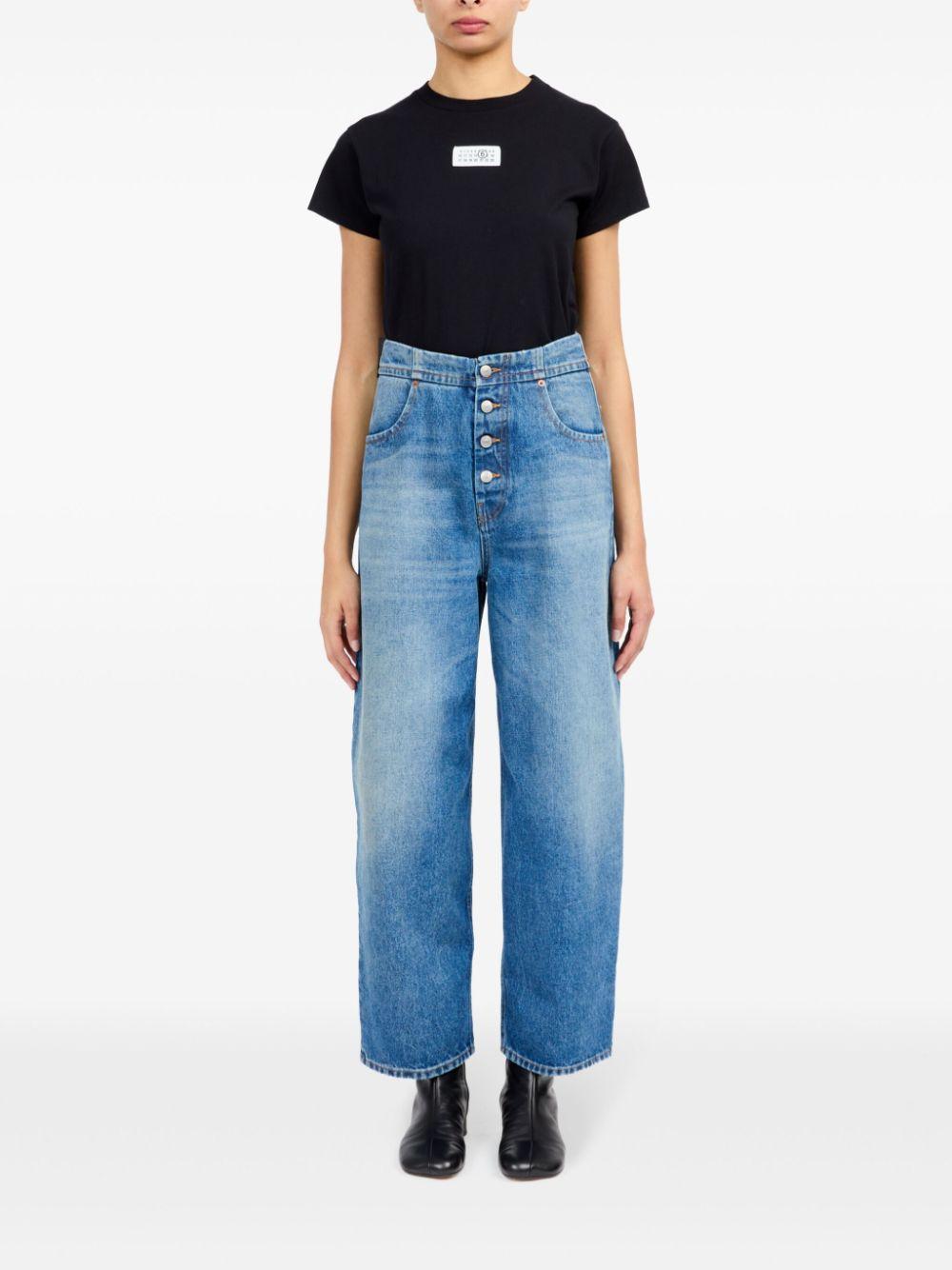 Button-up straight jeans<BR/><BR/><BR/> S52LA0235 M30018965 MM6 Maison Margiela
