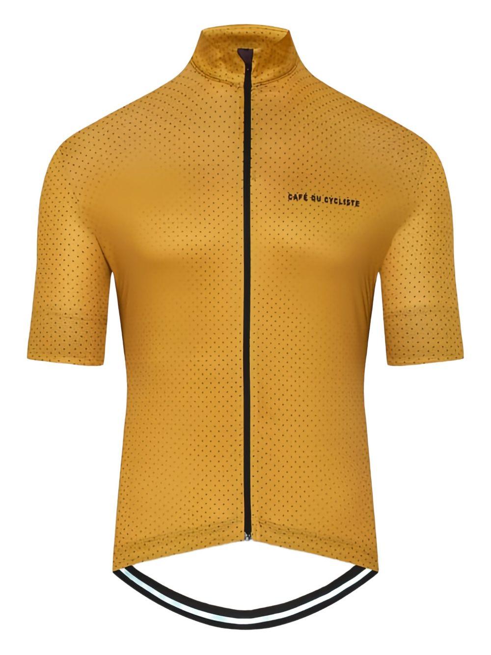 FLEURETTE Lightweight Cycling Jersey FLEURETTE JERSEY GOLDEN OLIVE CAFÉ DU CYCLISTE