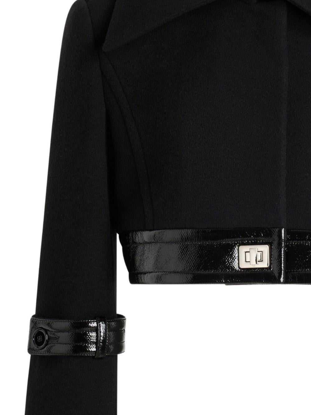 Cropped lock jacket in sustainable wool blend JA0590217 999B PATOU