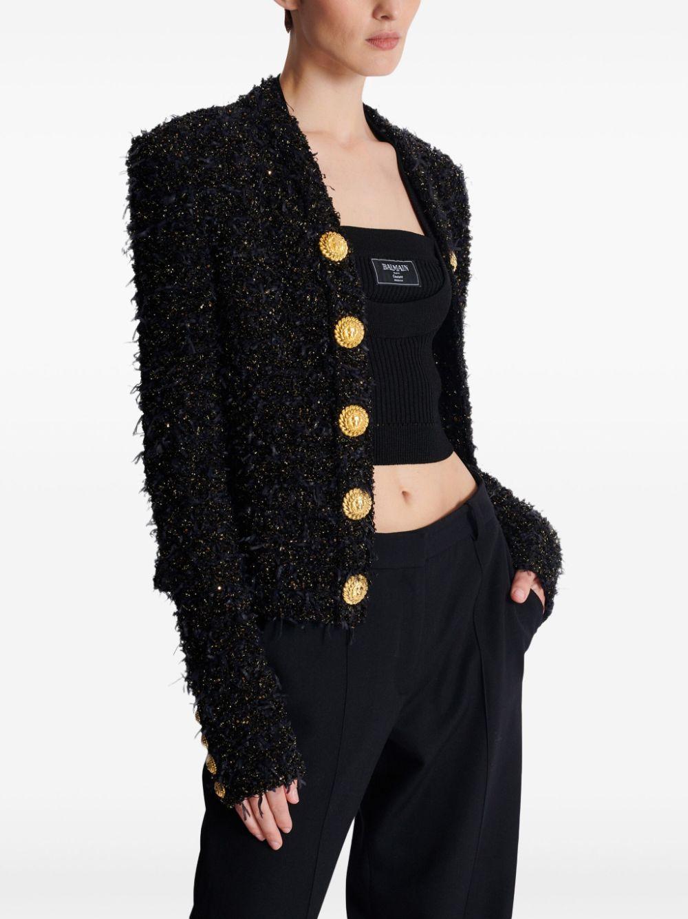 Edge-To-Edge jacket<BR/><BR/><BR/> EF1SK048KB19 EAD BALMAIN