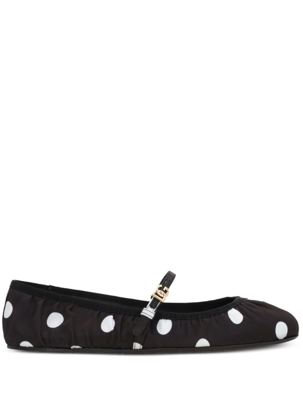 Polka dot ballerina shoes<BR/><BR/><BR/> CB0222 AV885HNXVW DOLCE & GABBANA