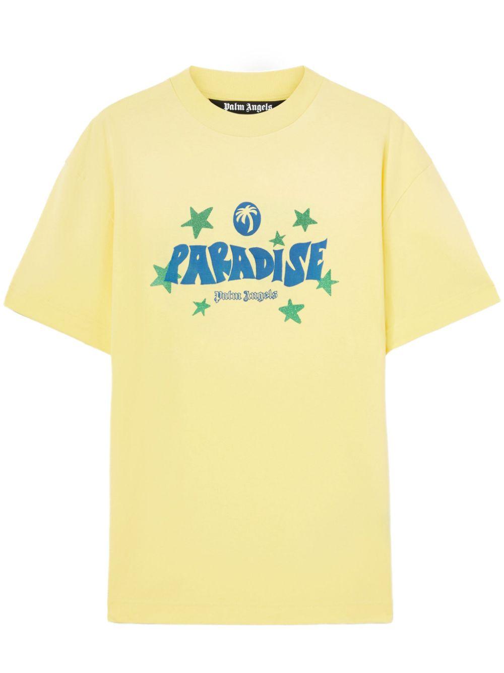 Paradise Palm T-shirt<BR/><BR/><BR/> PMAA001S25JER001 1845 PALM ANGELS