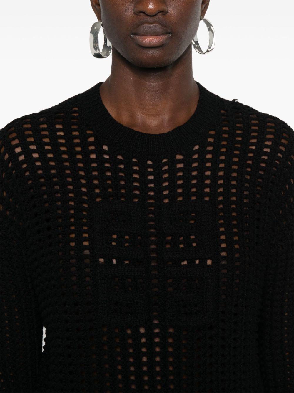 4G open-knit jumper<BR/><BR/><BR/> BW90RF4 ZN0100 GIVENCHY