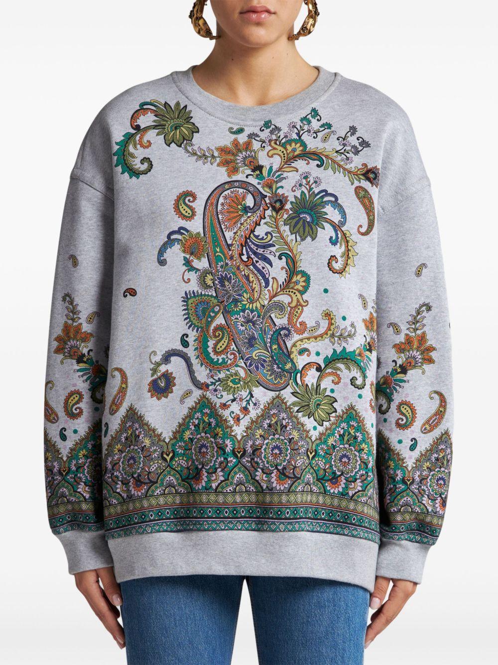 Paisley-print cotton sweatshirt WRMB0002 AK790S8290 ETRO