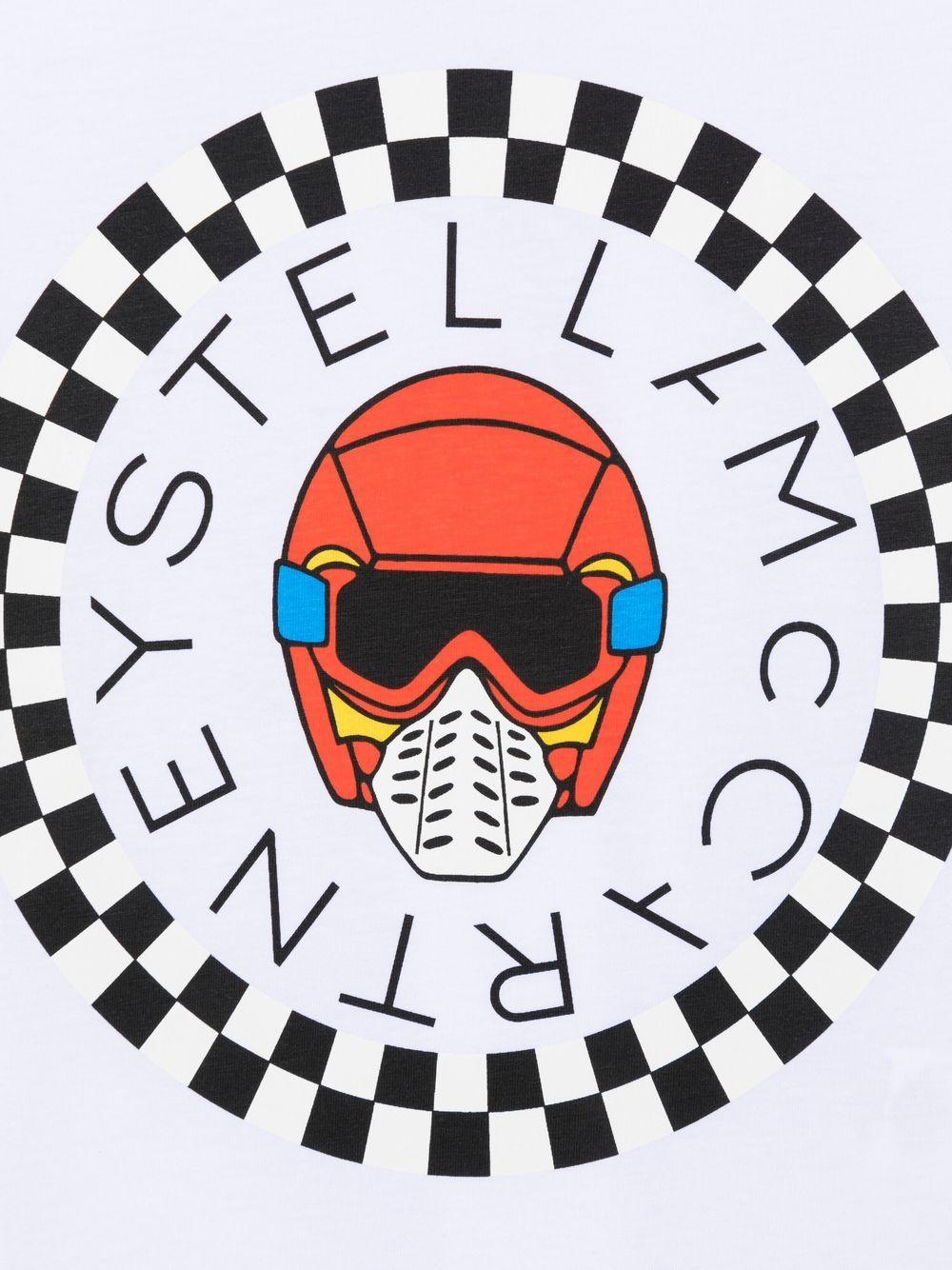 logo-print short-sleeved T-shirt 8R8Q51 Z0434100 STELLA McCARTNEY KIDS