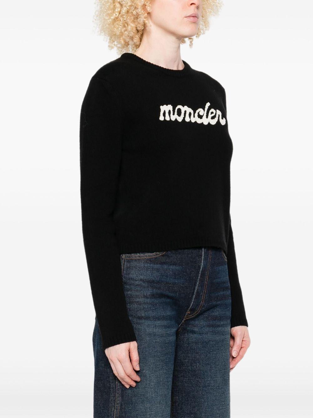 Logoed wool and cashmere jumper K20939C00004 M4281999 MONCLER