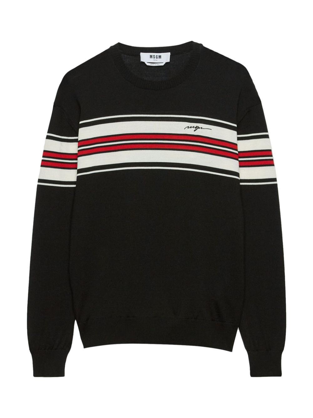 Chest stripe jumper<BR/><BR/><BR/> 3740MM208 24759499 MSGM