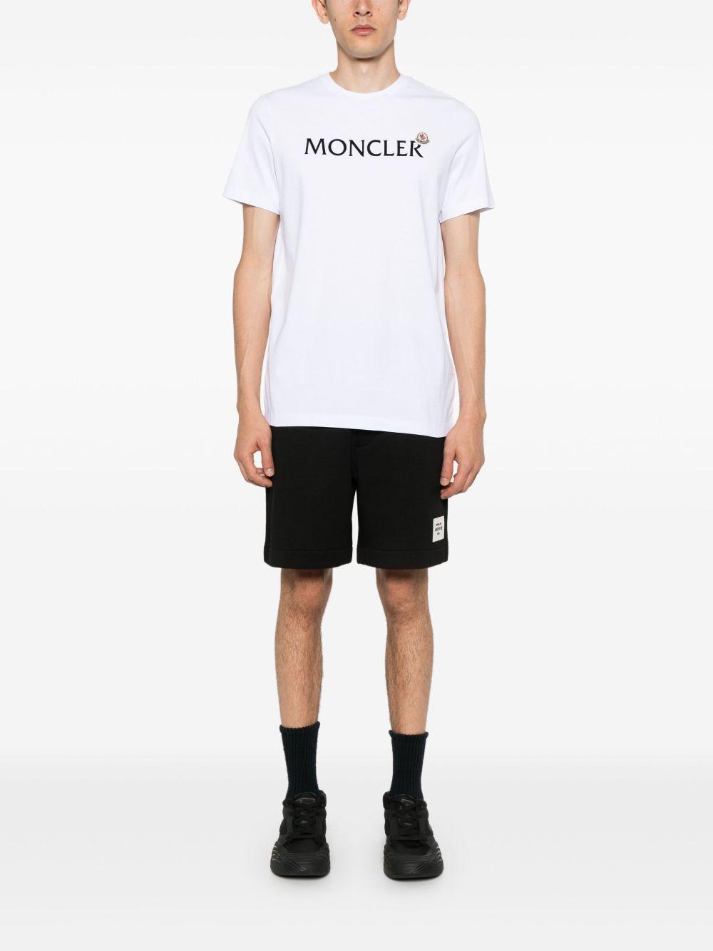 Flocked Logo Cotton T-Shirt K20918C00036 8390T001 MONCLER