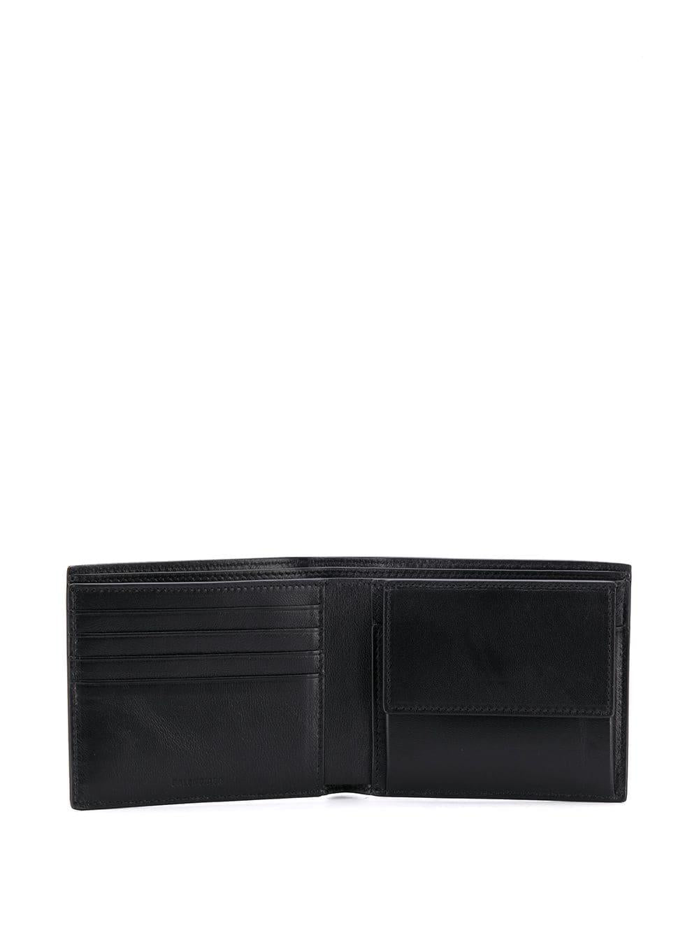 Black leather Cash Square folded wallet 594315 1IZI31090 BALENCIAGA