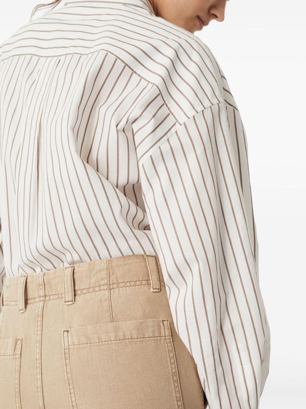 Chino skirt in garment-dyed cotton and linen cover ML996G3822 C2910 BRUNELLO CUCINELLI