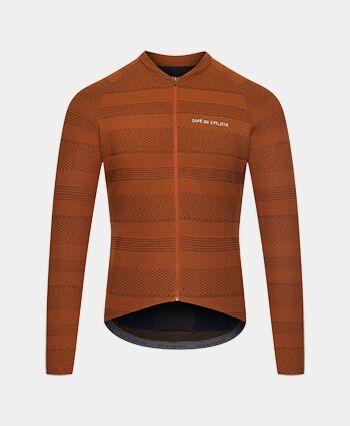 CORINNE Long Sleeve Jersey CORINNE CINNAMON CAFÉ DU CYCLISTE