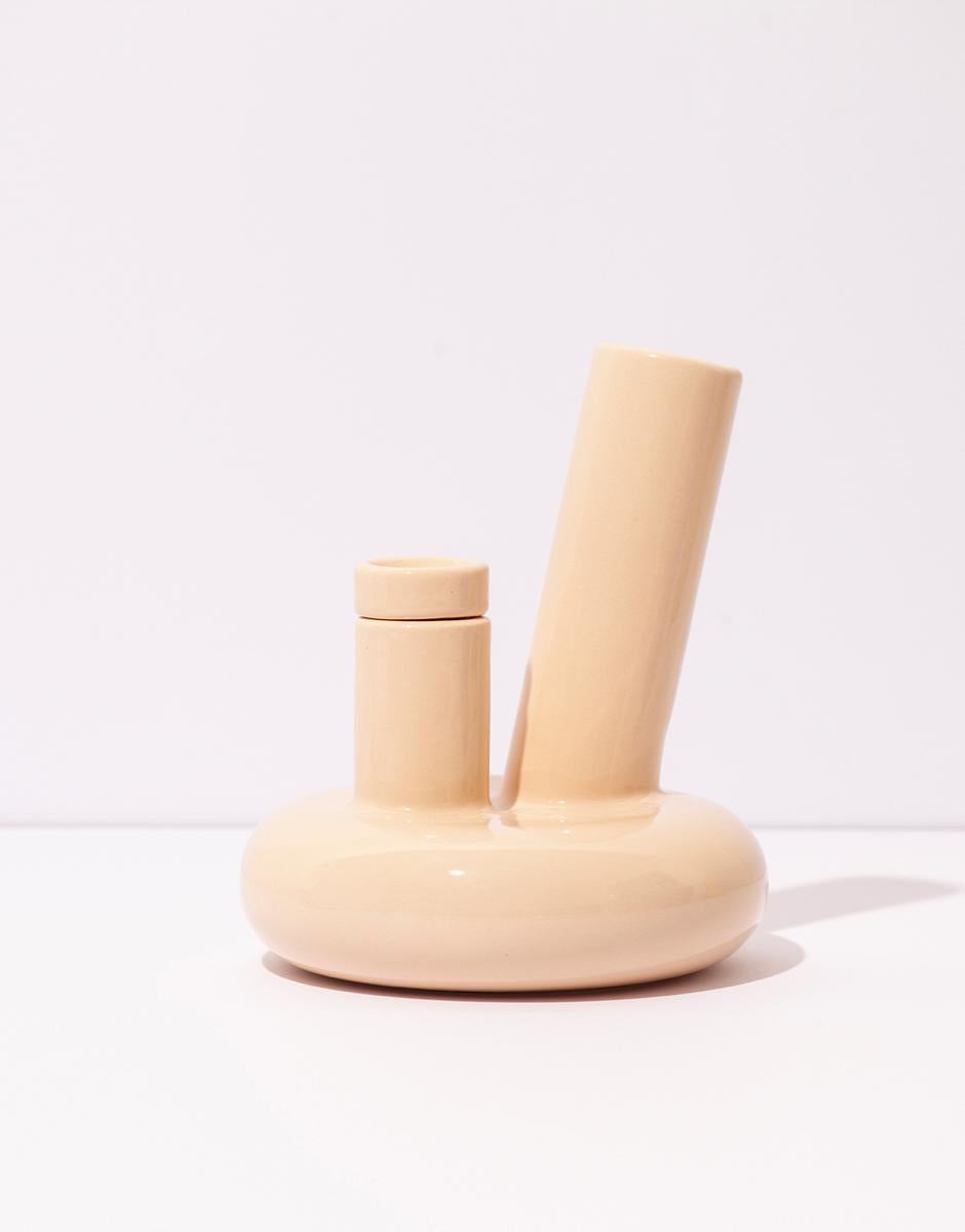 Nuxde handcrafted Ceramic Bong MC001 1003MC PINK WEED'D