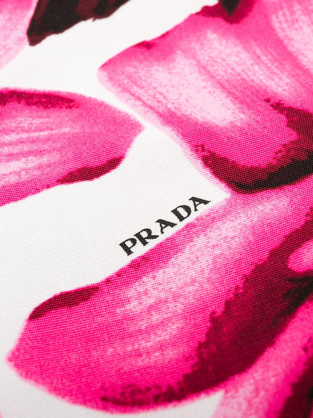 Floral-print quilted satin skirt P105QS192 1U6OF0T08 PRADA