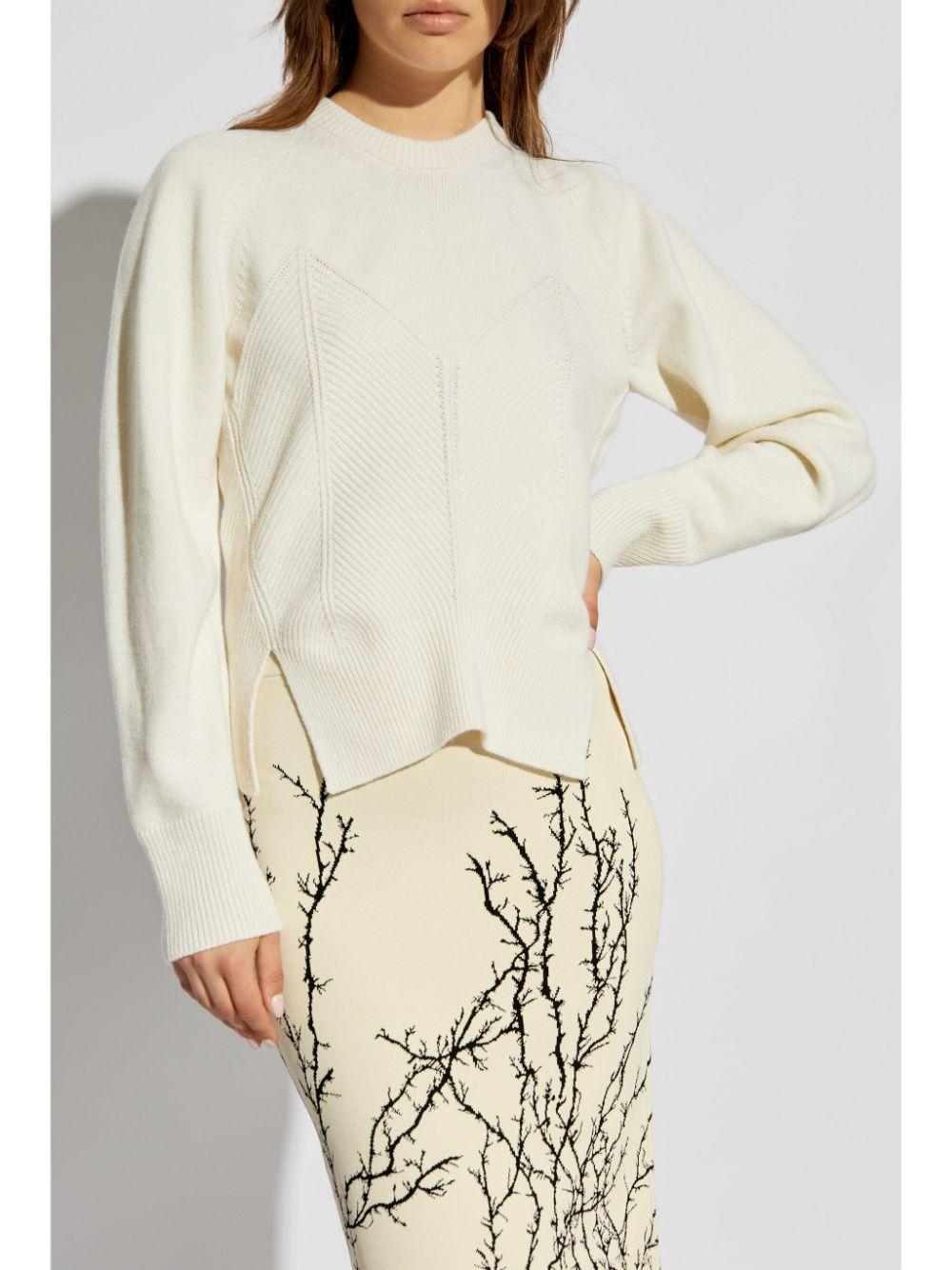 Geometric-pattern sweater<BR/><BR/><BR/> 798349 Q1BAP9004 ALEXANDER MCQUEEN