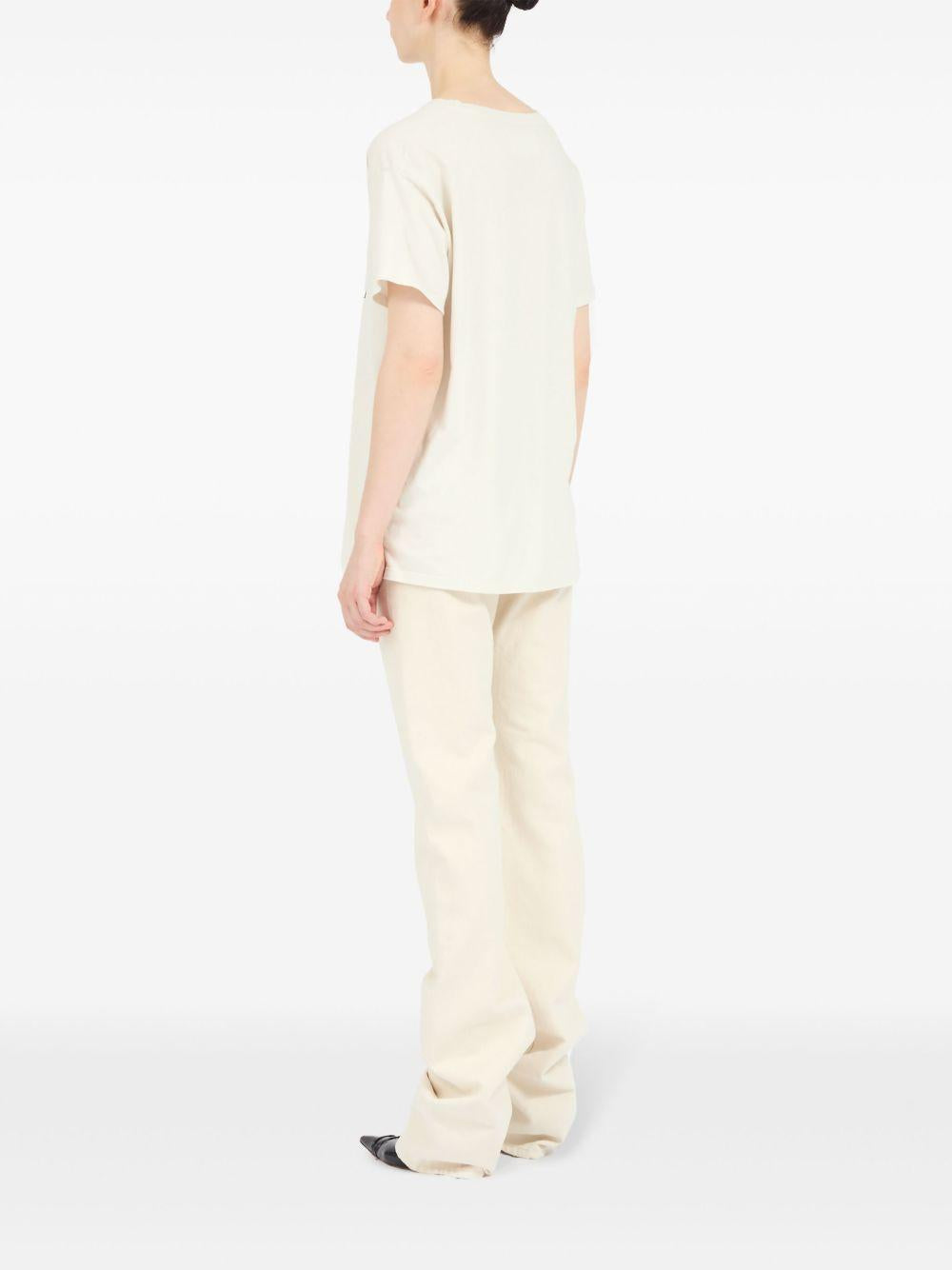 Logo-print cotton T-shirt<BR/><BR/><BR/> S51GC0534 S24575103 MAISON MARGIELA