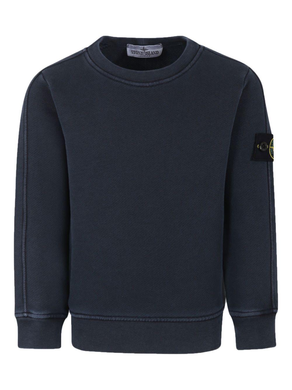 Compass motif sweatshirt 8116604 41V0120 STONE ISLAND KIDS