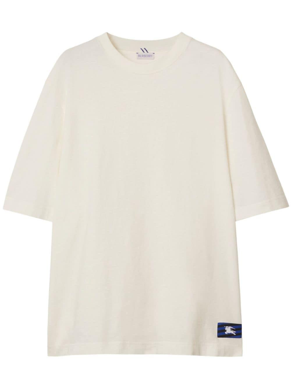 EKD logo-patch cotton T-shirt<BR/><BR/><BR/> 8083593 B7264 BURBERRY