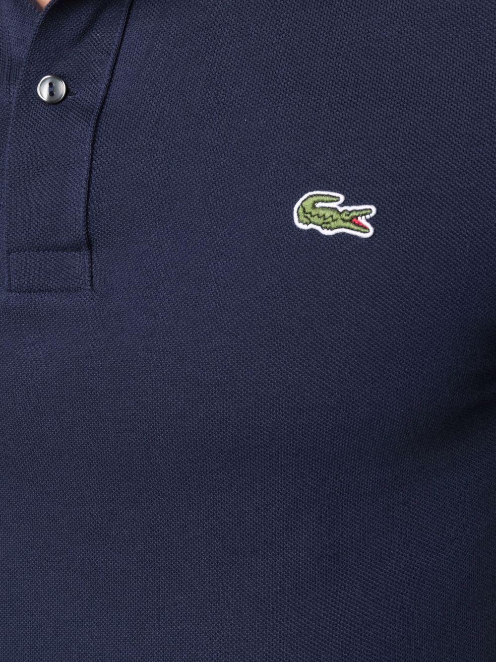 Logo patch slim fit polo shirt<BR/><BR/><BR/> PH4012 166 LACOSTE
