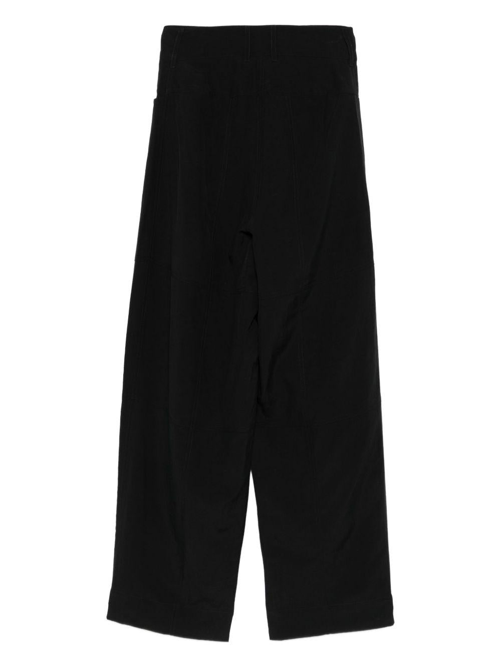 High-waist turn-up trousers 416 30190 RÓHE