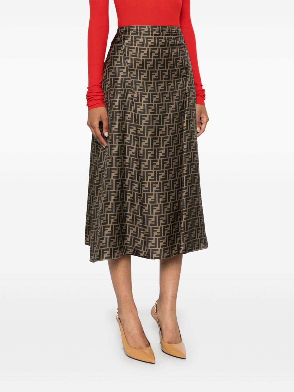 FF twill skirt FQ7601 A8G3F1440 FENDI
