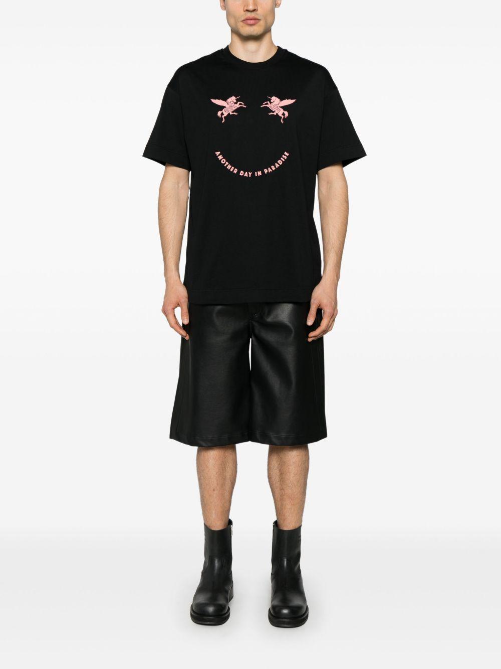 Unicorns-embroidered cotton T-shirt<BR/><BR/> BM71MG3YQ7 001 GIVENCHY