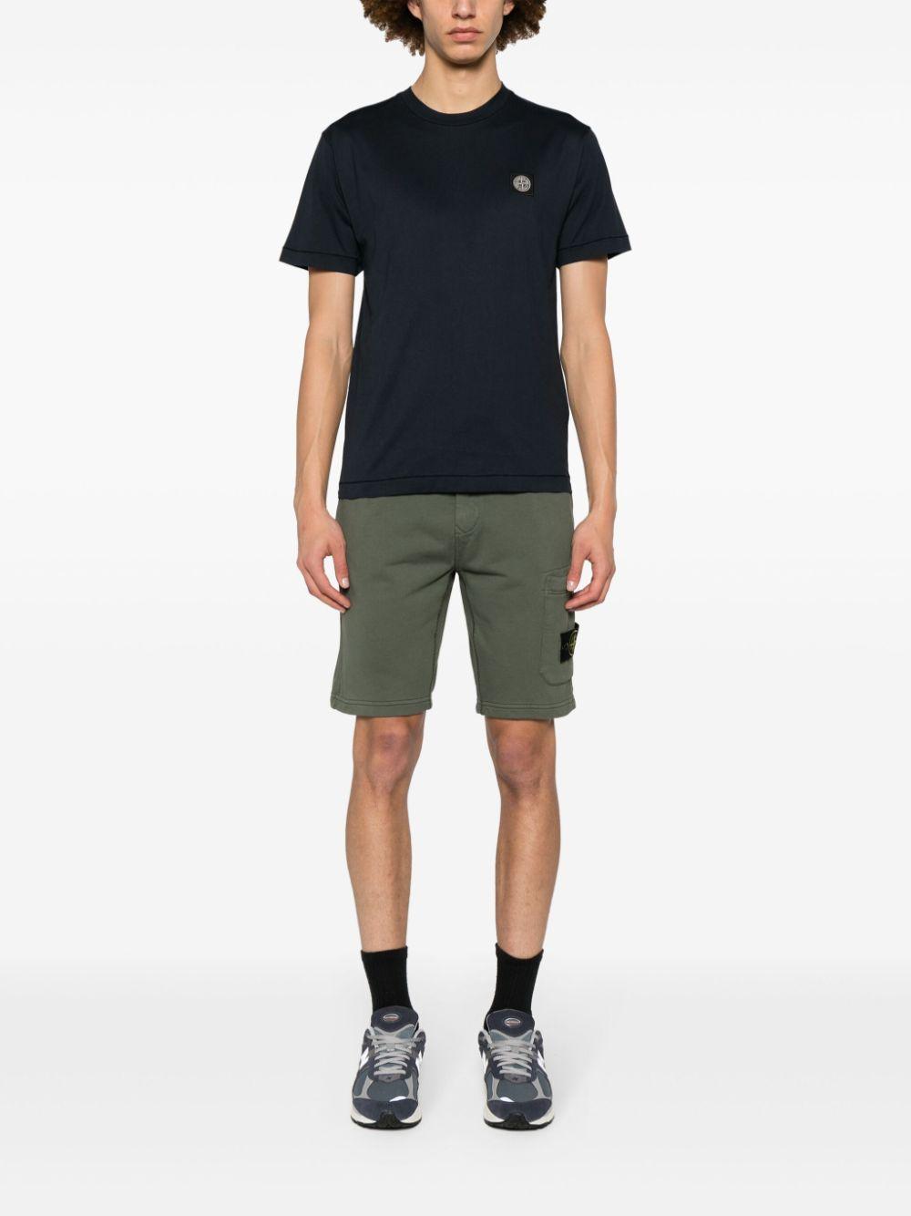 Compass-patch cotton T-shirt<BR/><BR/><BR/> 2100039 S0013V0020 STONE ISLAND